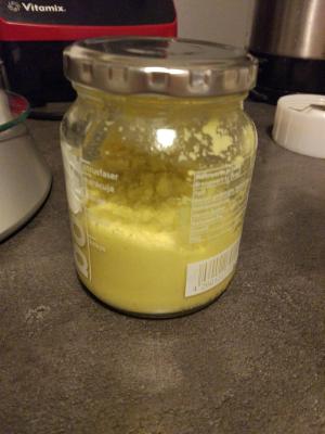 ingwer grundstock in einem glas